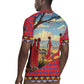 Maasai Adumu Dance Rugby Jersey Shuka Pattern - Kenya Safari