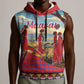 Maasai Adumu Dance Sleeveless Hoodie Shuka Pattern - Kenya Safari - African Pride