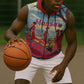 Maasai Adumu Dance Sleeveless Zip Hoodie Shuka Pattern - Kenya Safari - African Pride