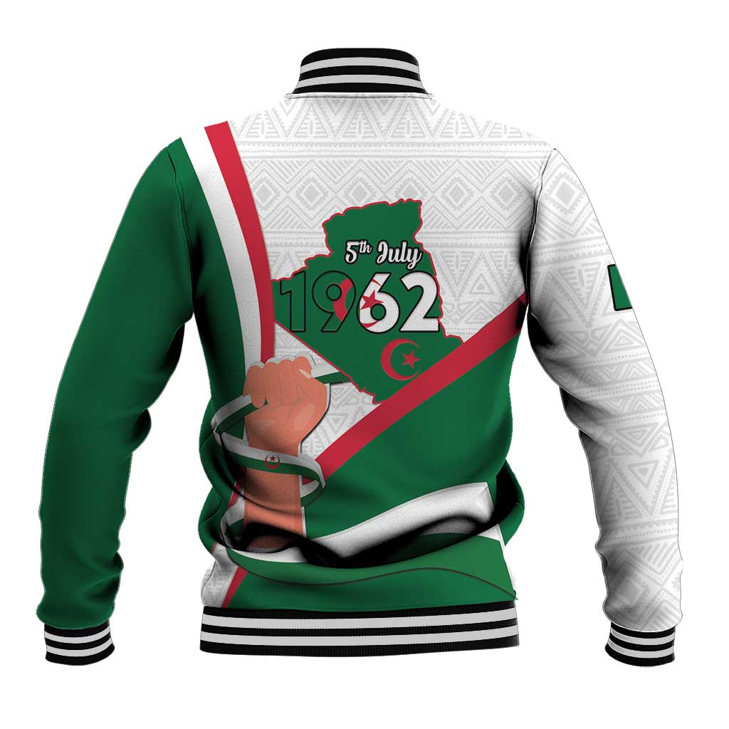 Algeria Independence Day Baseball Jacket Coat Of Arms With Maqam Echahid