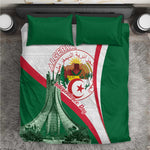 Algeria Independence Day Bedding Set Coat Of Arms With Maqam Echahid