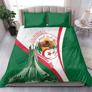 Algeria Independence Day Bedding Set Coat Of Arms With Maqam Echahid