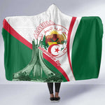Algeria Independence Day Hooded Blanket Coat Of Arms With Maqam Echahid