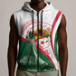 Algeria Independence Day Sleeveless Zip Hoodie Coat Of Arms With Maqam Echahid - African Pride