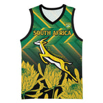South Africa Rugby Custom Basketball Jersey Go Springboks Go LT15