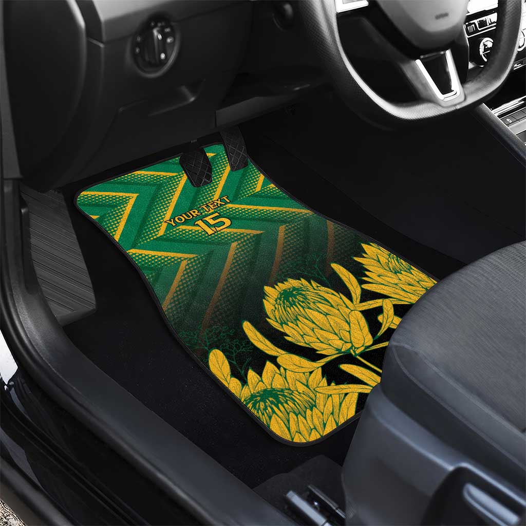 South Africa Rugby Custom Car Mats Go Springboks Go
