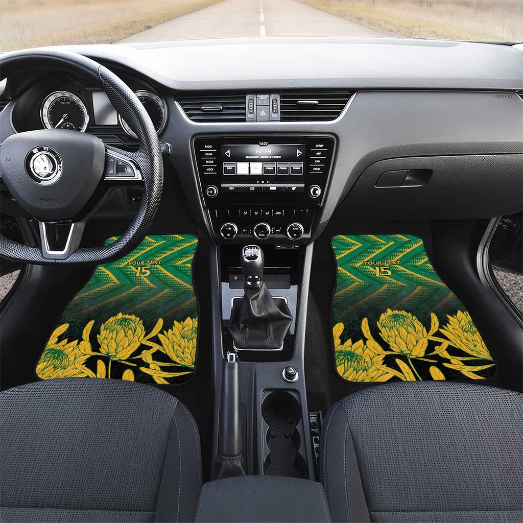 South Africa Rugby Custom Car Mats Go Springboks Go