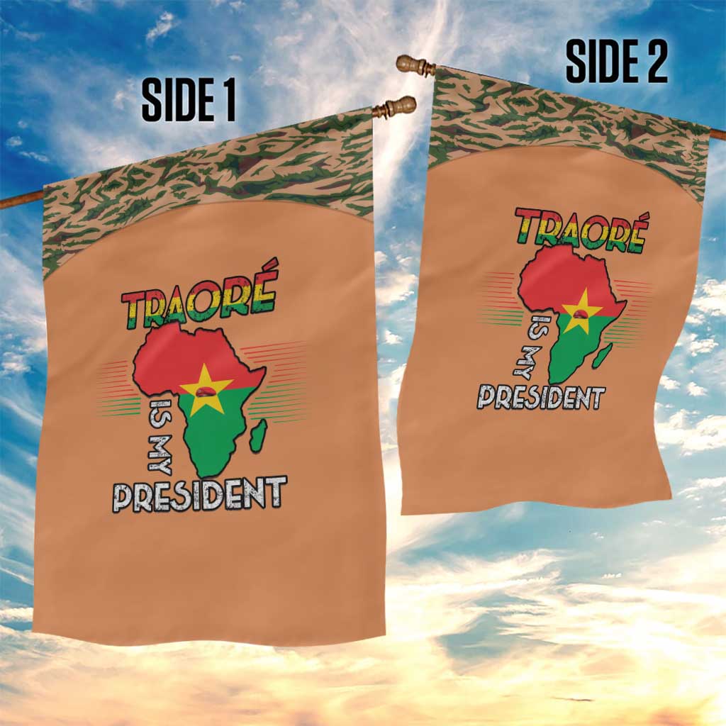 Traore Is My President Garden Flag Africa For Africans