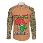 Traore Is My President Long Sleeve Button Shirt Africa For Africans