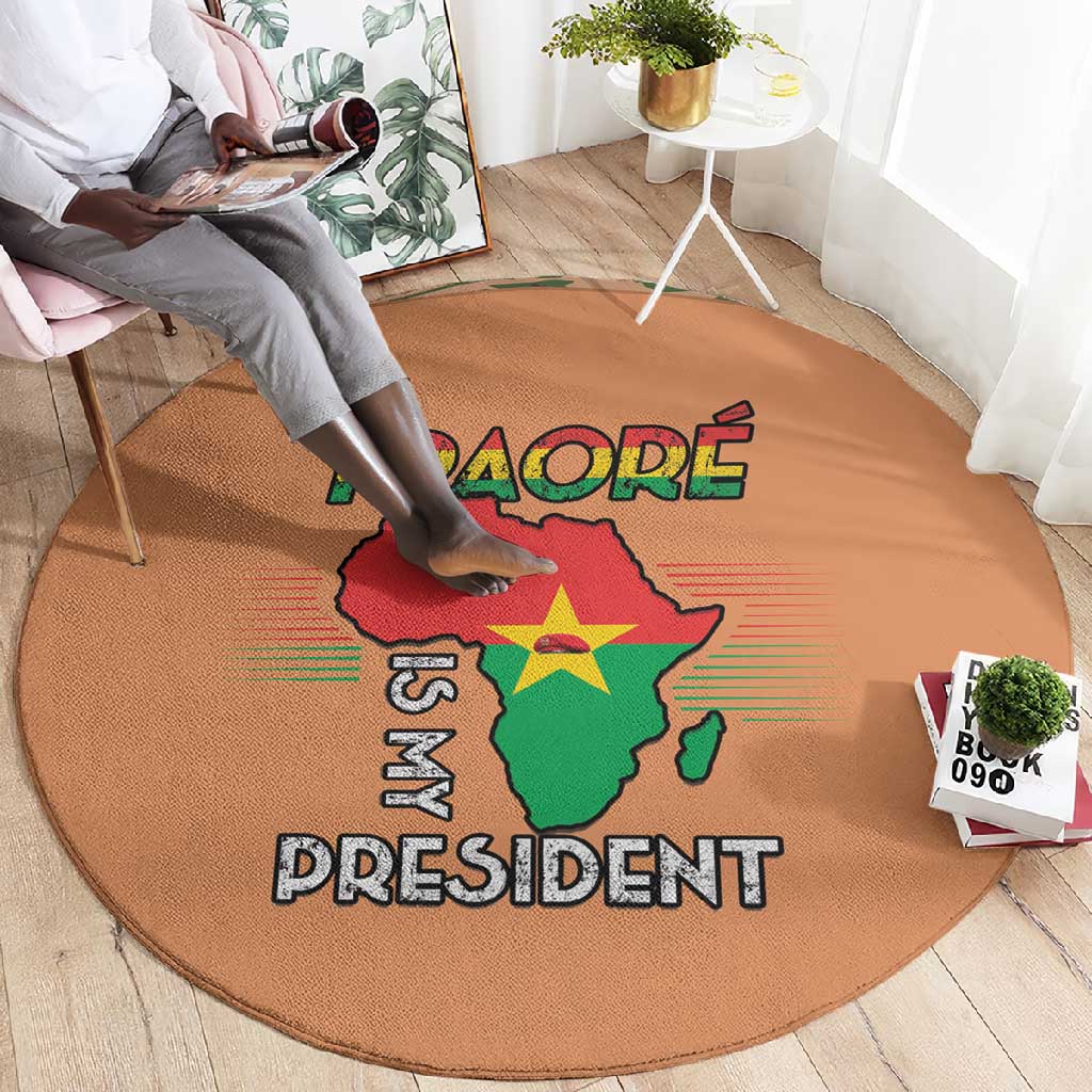 Traore Is My President Round Carpet Africa For Africans