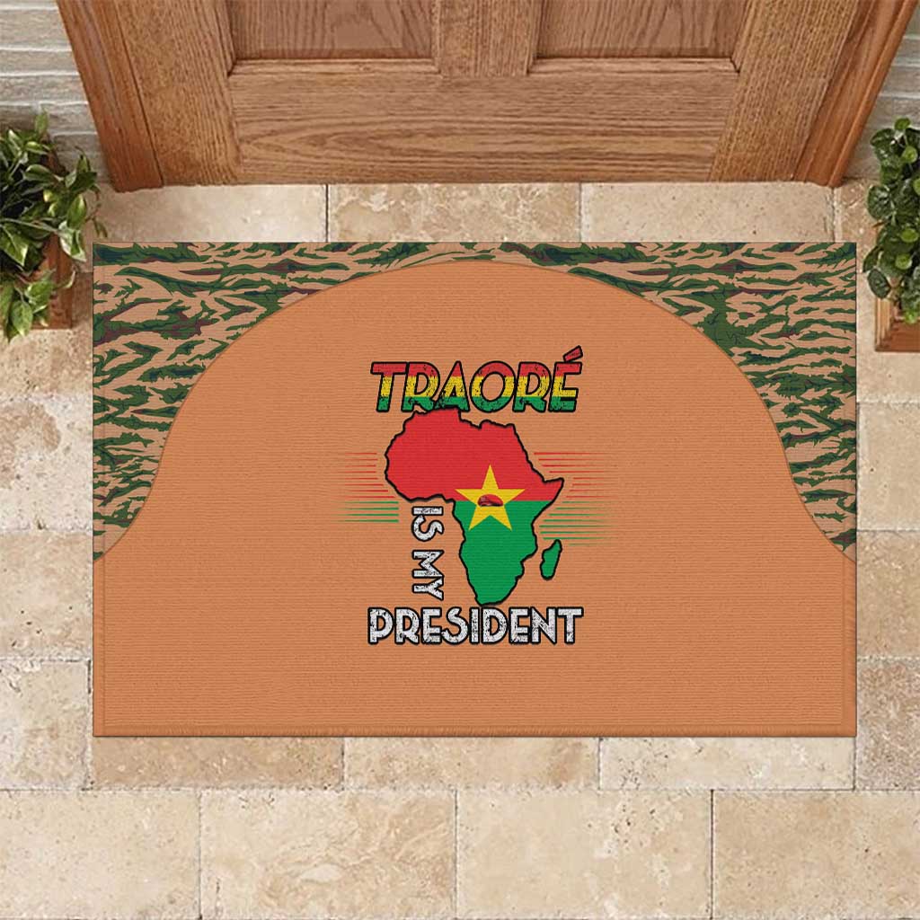Traore Is My President Rubber Doormat Africa For Africans