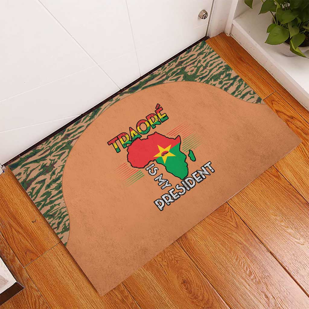 Traore Is My President Rubber Doormat Africa For Africans