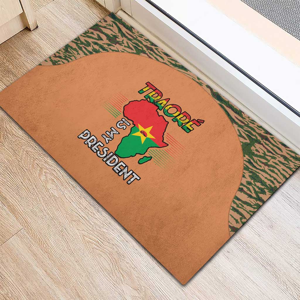 Traore Is My President Rubber Doormat Africa For Africans