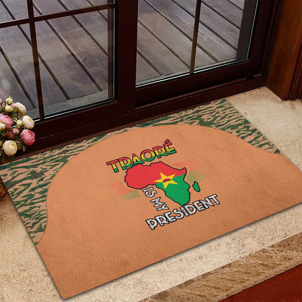 Traore Is My President Rubber Doormat Africa For Africans