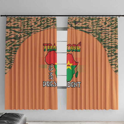 Traore Is My President Window Curtain Africa For Africans