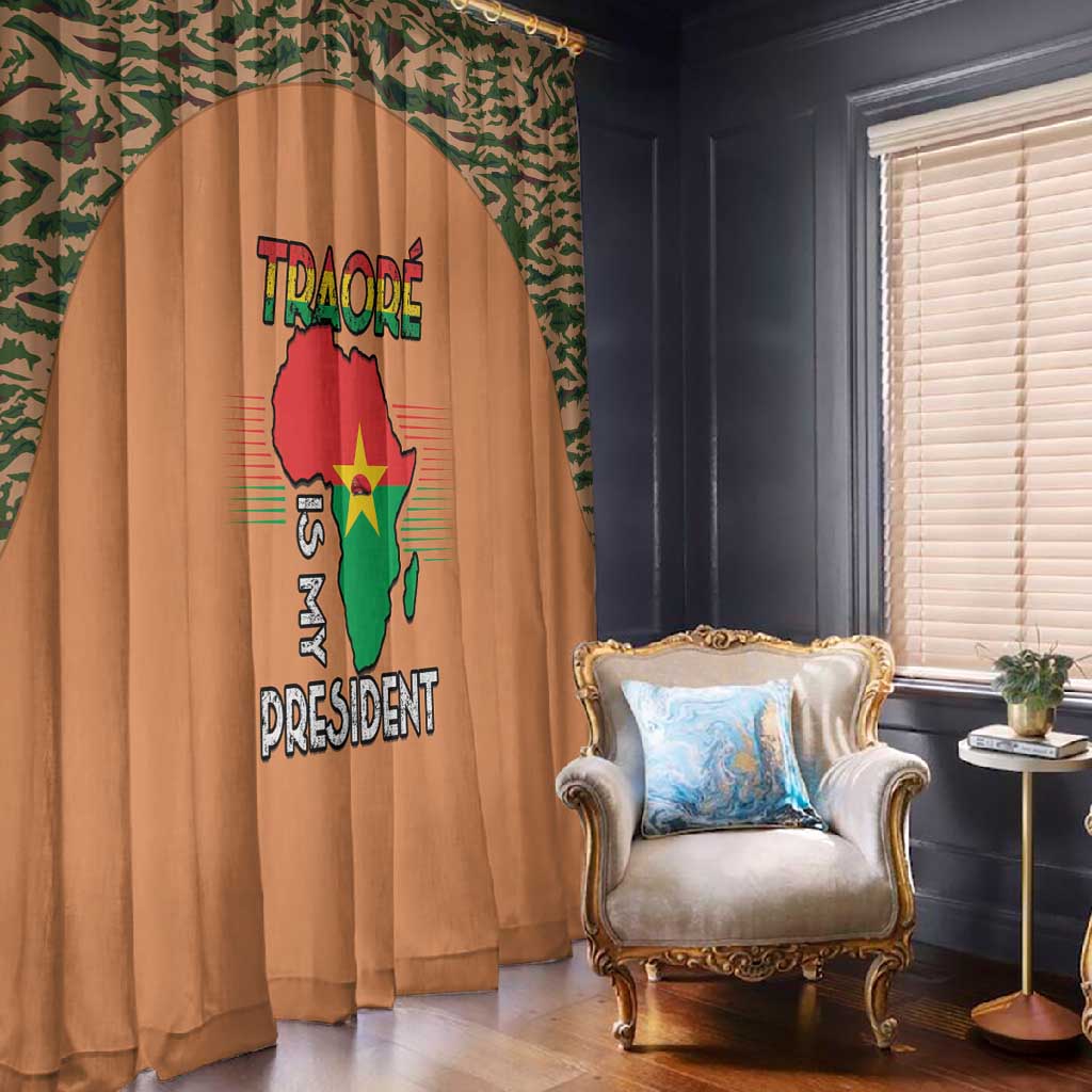 Traore Is My President Window Curtain Africa For Africans