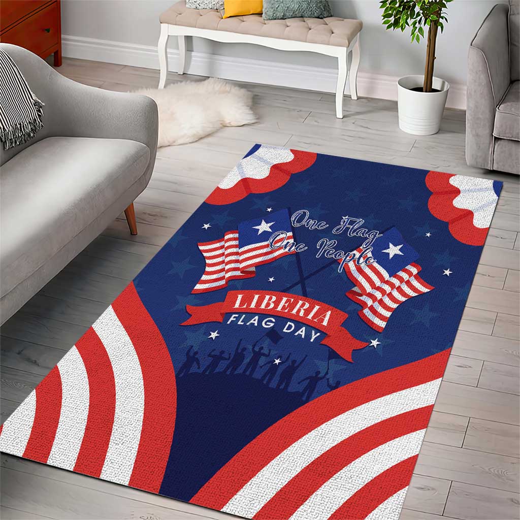 Liberia Flag Day Area Rug One Flag One People - African Pride