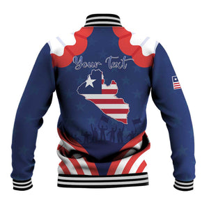 Personalized Liberia Flag Day Baseball Jacket One Flag One People - African Pride