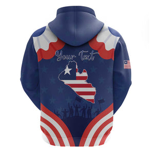 Personalized Liberia Flag Day Hoodie One Flag One People - African Pride