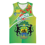 Personalized Gabon Independence Day Basketball Jersey Gradient Style LT15