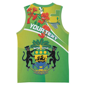 Personalized Gabon Independence Day Basketball Jersey Gradient Style LT15