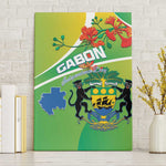 Gabon Independence Day Canvas Wall Art Gradient Style - African Pride