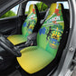 Gabon Independence Day Car Seat Cover Gradient Style - African Pride