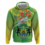 Personalized Gabon Independence Day Hoodie Gradient Style - African Pride