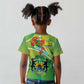 Personalized Gabon Independence Day Kid T shirt Gradient Style - African Pride