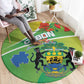 Gabon Independence Day Round Carpet Gradient Style - African Pride