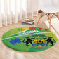 Gabon Independence Day Round Carpet Gradient Style - African Pride