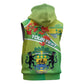 Personalized Gabon Independence Day Sleeveless Hoodie Gradient Style - African Pride