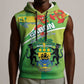 Personalized Gabon Independence Day Sleeveless Hoodie Gradient Style - African Pride