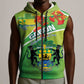 Personalized Gabon Independence Day Sleeveless Zip Hoodie Gradient Style - African Pride