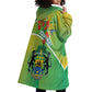 Personalized Gabon Independence Day Wearable Blanket Hoodie Gradient Style - African Pride