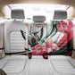 Sudan Back Car Seat Cover Sudanese Secretary Bird With Hibiscus - African Pride