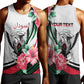 Personalized Sudan Men Tank Top Sudanese Secretary Bird With Hibiscus - African Pride