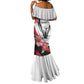 Personalized Sudan Mermaid Dress Sudanese Secretary Bird With Hibiscus - African Pride