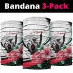 Sudan Neck Gaiter Sudanese Secretary Bird Hibiscus LT15
