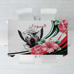 Sudan Tablecloth Sudanese Secretary Bird With Hibiscus - African Pride
