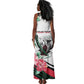Personalized Sudan Tank Maxi Dress Sudanese Secretary Bird With Hibiscus - African Pride