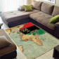 Pan-African Flag Day Area Rug African Map - Vintage Style - African Pride