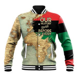 Pan-African Flag Day Baseball Jacket African Map - Vintage Style - African Pride
