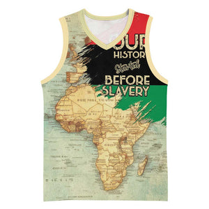 Pan-African Flag Day Basketball Jersey African Map - Vintage Style LT15