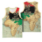 Pan-African Flag Day Basketball Jersey African Map - Vintage Style LT15