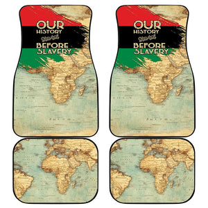 Pan-African Flag Day Car Mats African Map - Vintage Style - African Pride