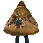 Morocco Christmas in Sahara Cloak Black Santa Riding Camel