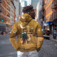 Afro Christmas in Sahara Morocco Hoodie Black Santa Riding Camel - African Pride