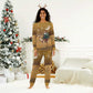 Afro Christmas in Sahara Morocco Christmas Pajama Set Black Santa Riding Camel - African Pride