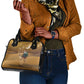 Afro Christmas in Sahara Morocco Shoulder Handbag Black Santa Riding Camel - African Pride